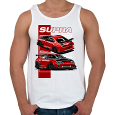PRINTFASHION SUPRA PANEL - Férfi atléta - Fehér