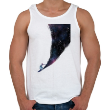 PRINTFASHION Surfing the universe - Férfi atléta - Fehér atléta, trikó