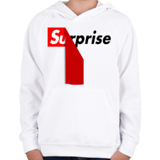 PRINTFASHION Surprise - Gyerek kapucnis pulóver - Fehér gyerek pulóver, kardigán