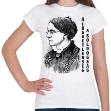 PRINTFASHION Susan B. Anthony idézet - Női póló - Fehér