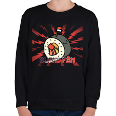 PRINTFASHION SUSHI FAN - Gyerek pulóver - Fekete