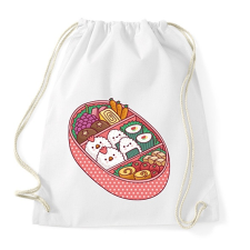 PRINTFASHION Sushi tál - Sportzsák, Tornazsák - Fehér tornazsák