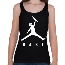 PRINTFASHION Sütés (Jordan logó) - Női atléta - Fekete női trikó