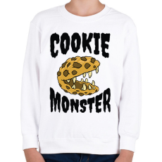 PRINTFASHION Süti szörny - Gyerek pulóver - Fehér
