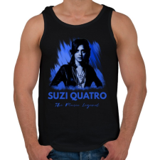 PRINTFASHION suzi quatro - Férfi atléta - Fekete atléta, trikó