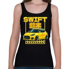 PRINTFASHION Suzuki swift - Női atléta - Fekete női trikó