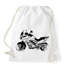 PRINTFASHION suzuki v-strom - Sportzsák, Tornazsák - Fehér tornazsák