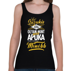 PRINTFASHION Suzukis apuka - Női atléta - Fekete