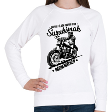 PRINTFASHION Suzukisnak párja nincsen - Női pulóver - Fehér női pulóver, kardigán