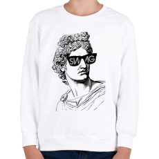 PRINTFASHION Swag 3 - Gyerek pulóver - Fehér