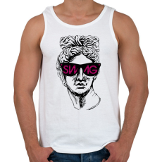 PRINTFASHION Swag 4 - Férfi atléta - Fehér