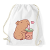 PRINTFASHION Sweet bubble tea - Sportzsák, Tornazsák - Fehér