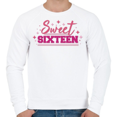 PRINTFASHION Sweet sixteen - Férfi pulóver - Fehér