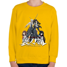 PRINTFASHION Sword Gai - Gyerek pulóver - Sárga gyerek pulóver, kardigán