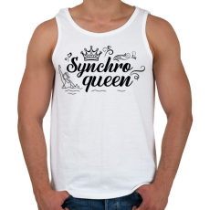 PRINTFASHION Synchro queen - Férfi atléta - Fehér