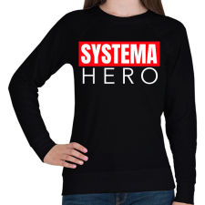 PRINTFASHION SYSTEMA HERO - Női pulóver - Fekete női pulóver, kardigán