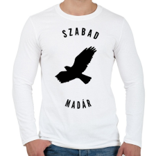 PRINTFASHION szabadmadár - Férfi hosszú ujjú póló - Fehér férfi póló