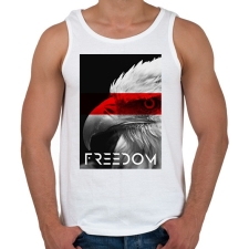 PRINTFASHION Szabadság - Férfi atléta - Fehér atléta, trikó