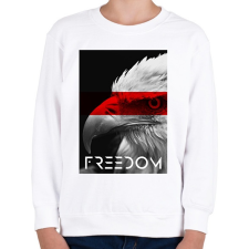 PRINTFASHION Szabadság - Gyerek pulóver - Fehér gyerek pulóver, kardigán