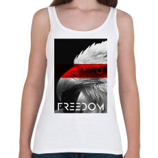 PRINTFASHION Szabadság - Női atléta - Fehér