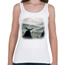 PRINTFASHION Szabadság - Női atléta - Fehér női trikó