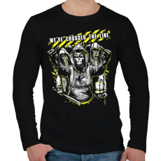 PRINTFASHION Szabályszegők - Férfi hosszú ujjú póló - Fekete