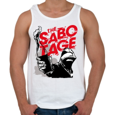 PRINTFASHION Szabotázs - Férfi atléta - Fehér