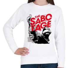 PRINTFASHION Szabotázs - Női pulóver - Fehér