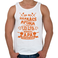 PRINTFASHION Szakács apuka - Férfi atléta - Fehér atléta, trikó