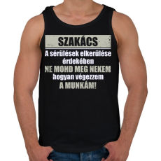 PRINTFASHION Szakács - Férfi atléta - Fekete
