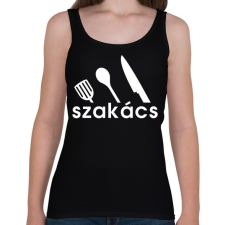 PRINTFASHION Szakács - Női atléta - Fekete női trikó
