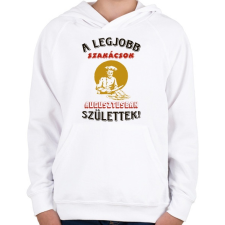 PRINTFASHION Szakács szülinapja augusztus - Gyerek kapucnis pulóver - Fehér gyerek pulóver, kardigán