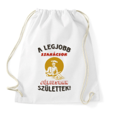 PRINTFASHION Szakács szülinapja július - Sportzsák, Tornazsák - Fehér tornazsák