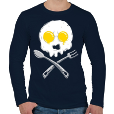 PRINTFASHION Szakácsvégzet - Férfi hosszú ujjú póló - Sötétkék