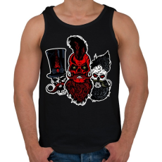 PRINTFASHION szakáll-kalóz 3 - Férfi atléta - Fekete