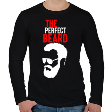 PRINTFASHION szakáll-perfect beard - Férfi hosszú ujjú póló - Fekete férfi póló