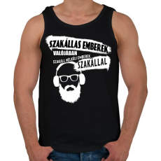 PRINTFASHION szakáll-szakállas emberek ....... - Férfi atléta - Fekete