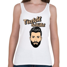 PRINTFASHION szakáll- tiszteld a szakállat - Női atléta - Fehér