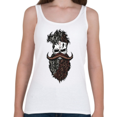 PRINTFASHION Szakállas hipster - Női atléta - Fehér