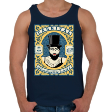 PRINTFASHION Szakállas nő - Férfi atléta - Sötétkék atléta, trikó