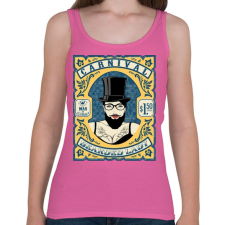 PRINTFASHION Szakállas nő - Női atléta - Rózsaszín női trikó