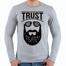 PRINTFASHION Szakállas vagyok - Férfi hosszú ujjú póló - Sport szürke férfi póló