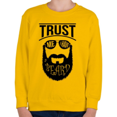 PRINTFASHION Szakállas vagyok - Gyerek pulóver - Sárga
