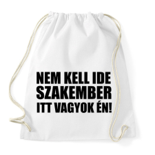 PRINTFASHION Szakember (1) - Sportzsák, Tornazsák - Fehér tornazsák