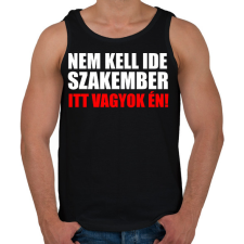 PRINTFASHION Szakember (3) - Férfi atléta - Fekete atléta, trikó