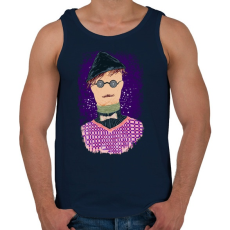 PRINTFASHION Szalmaember - Férfi atléta - Sötétkék