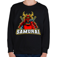 PRINTFASHION Szamuráj  - Gyerek pulóver - Fekete