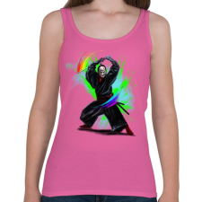 PRINTFASHION Szamuráj - Női atléta - Rózsaszín női trikó