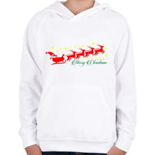 PRINTFASHION Szán színes - Gyerek kapucnis pulóver - Fehér gyerek pulóver, kardigán