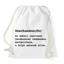 PRINTFASHION Szarkazmus(fn) - Sportzsák, Tornazsák - Fehér tornazsák